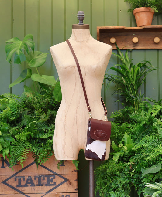 Phone Bag - Brown Cow - Brown Leather