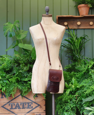 Phone Bag - Brown Croc