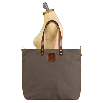 Canvas Tote - Khaki Brown - Will Bees Bespoke