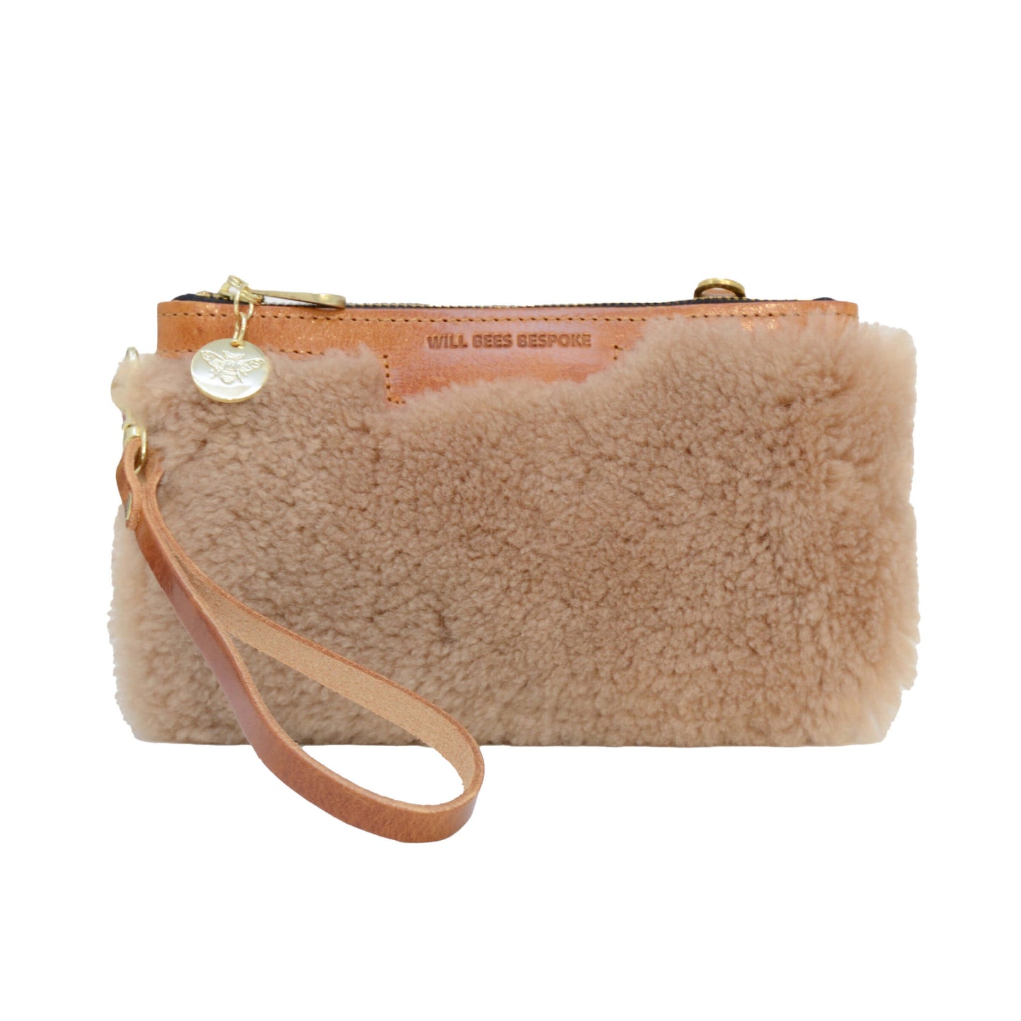 Mini Diana 2 in 1 Clutch - Caramel Sheepskin