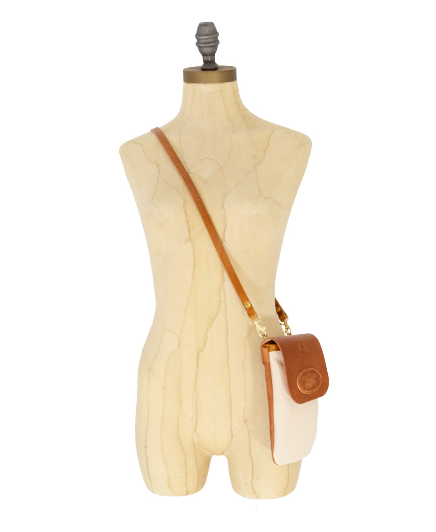 Phone Bag - Ecru Leather