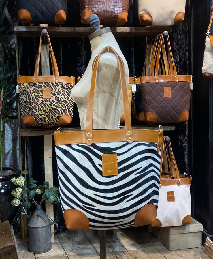 Medium Tote - Zebra - Will Bees Bespoke