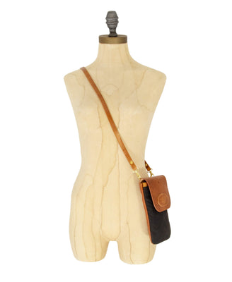 Phone Bag - Quilted Waxed Cotton in Black
