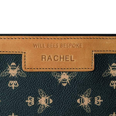 Premium Diana Mini Clutch - Blue Paisley Sparkle - Will Bees Bespoke