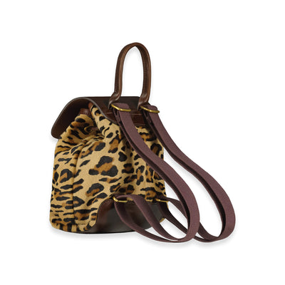 Mini Backpack - Leopard Print - Will Bees Bespoke