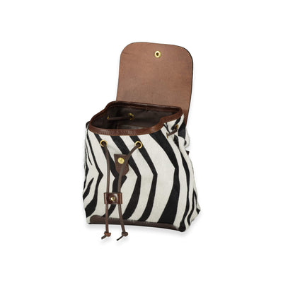 Mini Backpack - Zebra Print - Will Bees Bespoke