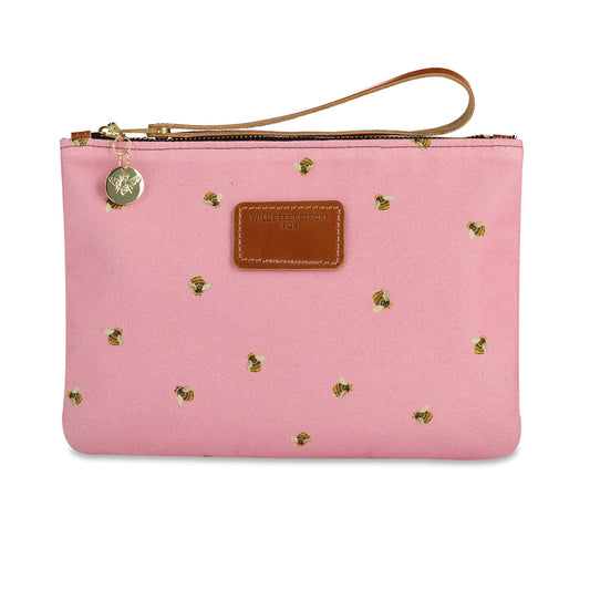 Frances Clutch - Baby Bee in Rose - Will Bees Bespoke