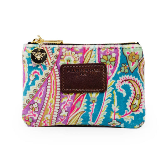 Jane Coin Purse - Liberty Felix Raison Lagoon - Will Bees Bespoke