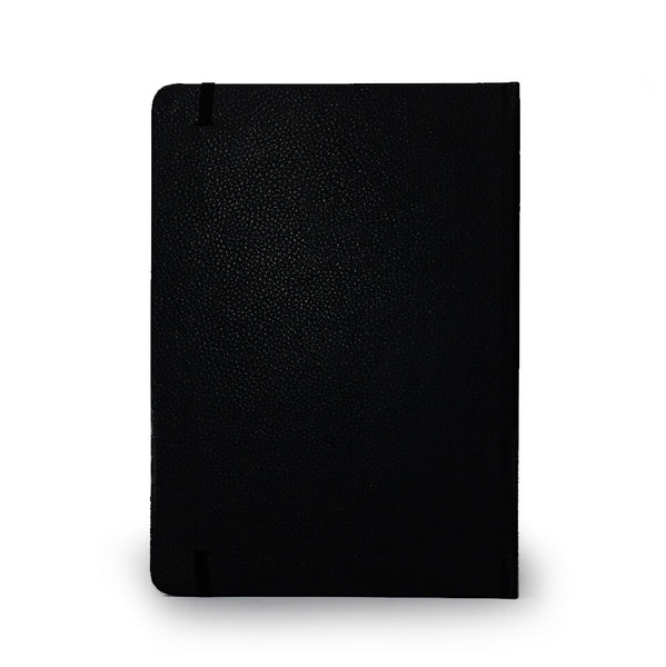 Crown Notebook - Recycled Leather in Black - Will Bees Bespoke