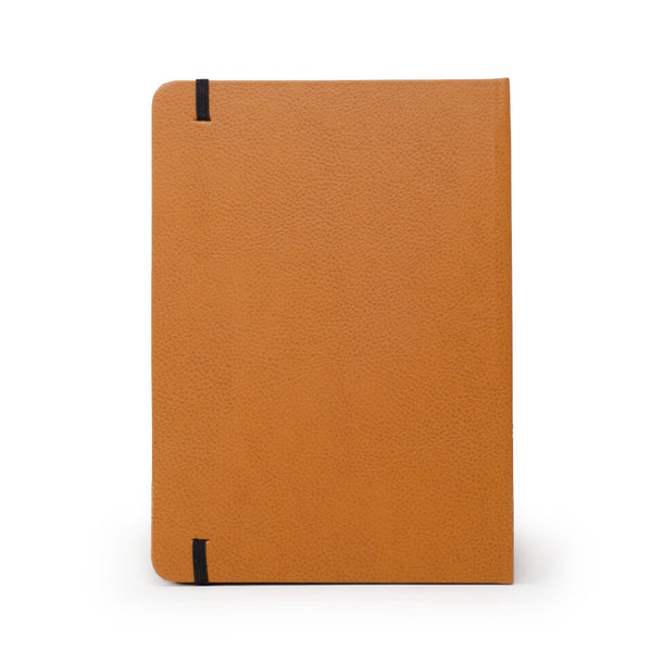 Crown Notebook - Recycled Leather in Tan - Will Bees Bespoke
