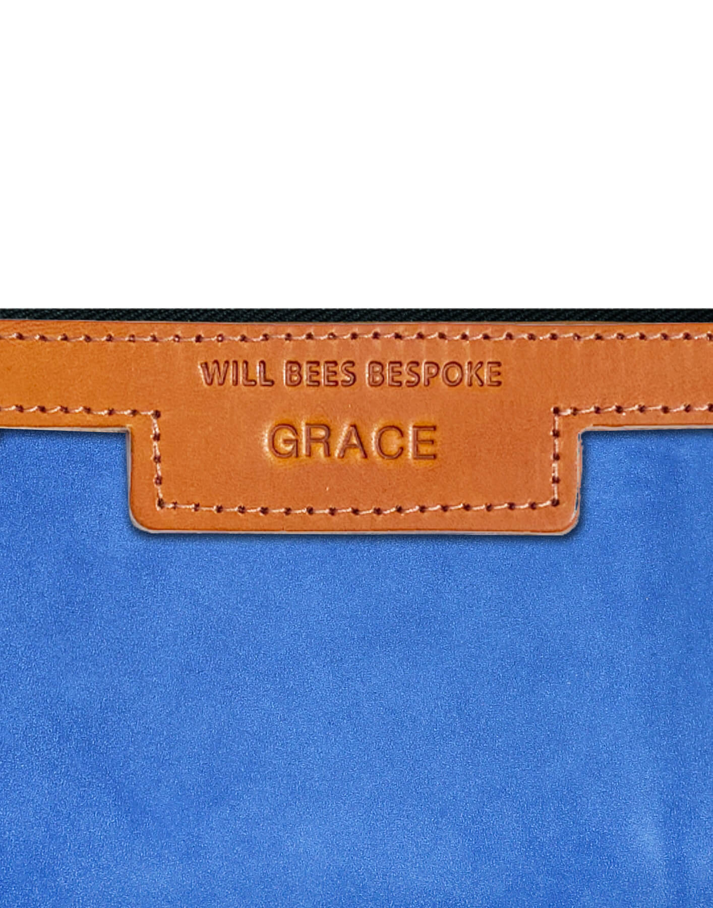 Mini Diana 2 in 1 Clutch - Cobalt Blue Suede - Will Bees Bespoke