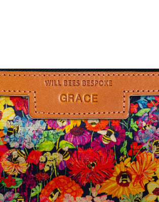Mini Diana 2 in 1 Clutch - Bumblebee Garden in Mini Midday Sun - Will Bees Bespoke