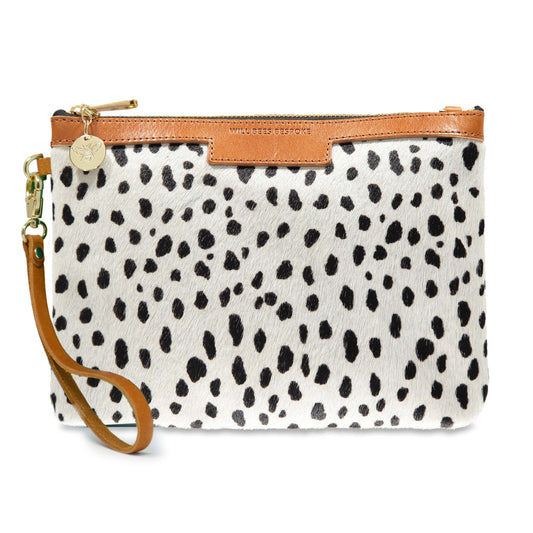 Diana Clutch - Dalmatian Print - Will Bees Bespoke