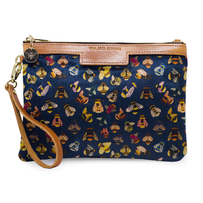 Premium Diana Clutch - Bee party in Midnight sky - Will Bees Bespoke