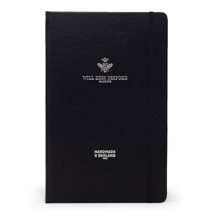 Folio Notebook - Recycled Leather in Black