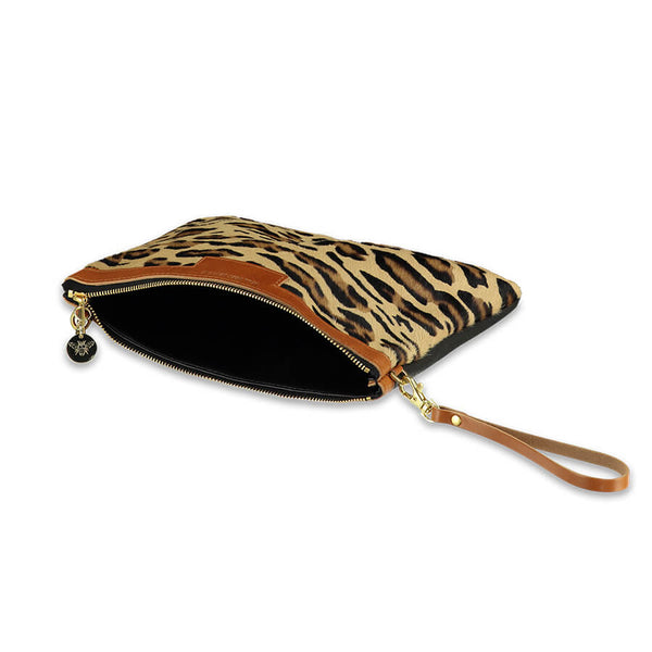 Oversized Diana 2 in 1 Clutch - Leopard Print - Will Bees Bespoke