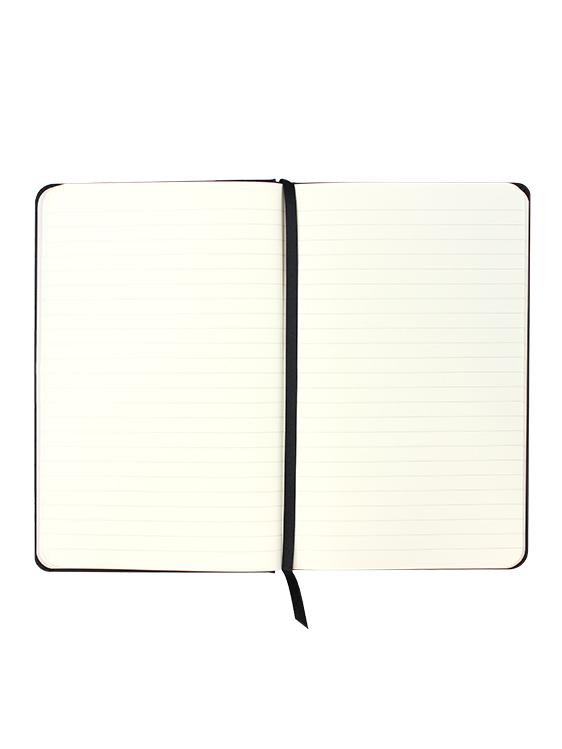 Quarto Notebook - Recycled Leather in Black - Will Bees Bespoke