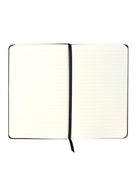 Quarto Notebook - Recycled Leather in Black - Will Bees Bespoke