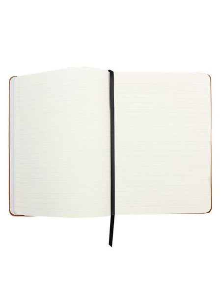 Crown Notebook - Orange Woven Cloth - Will Bees Bespoke