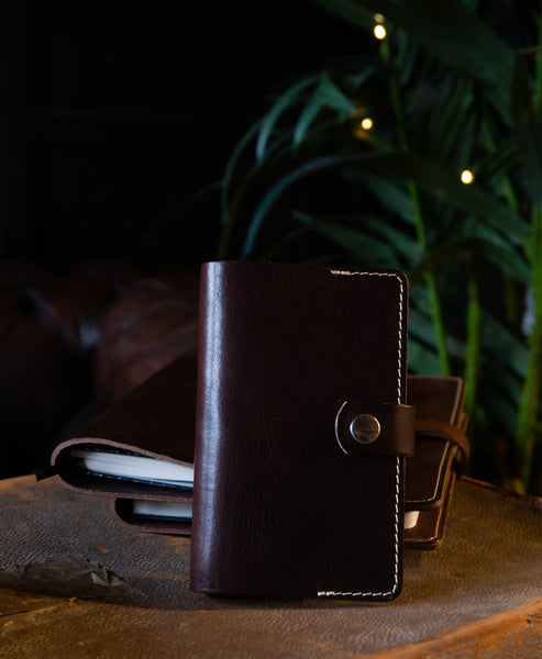 Leather Folio - to fit Pocket Notebook - Will Bees Bespoke