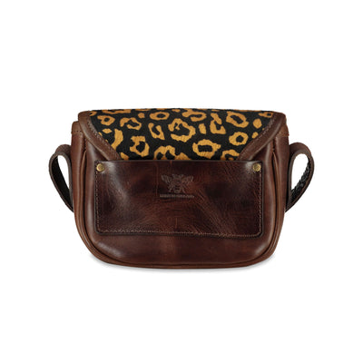 Mini Saddle Bag - Abstract Leopard - Will Bees Bespoke