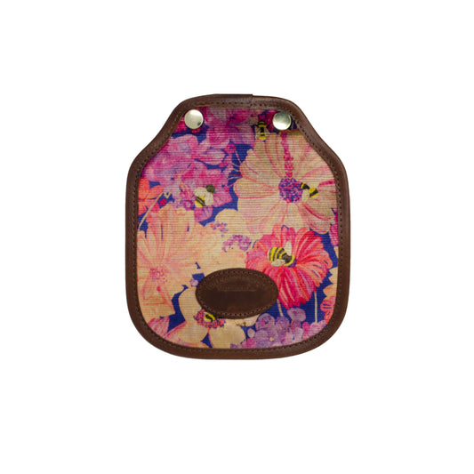 Additional Mini Saddle Bag Panel - Bumblebee Paradise in Pink sunset - Will Bees Bespoke