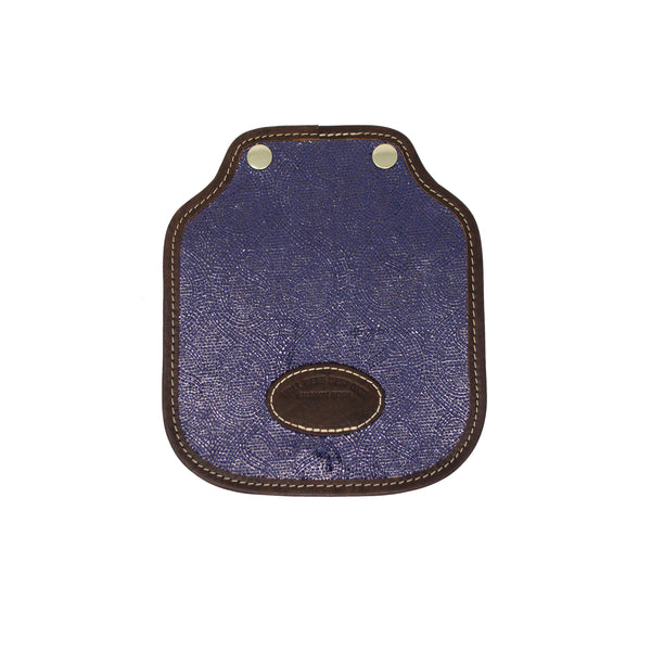 Additional Mini Saddle Bag Panel - Blue Paisley Sparkle - Will Bees Bespoke