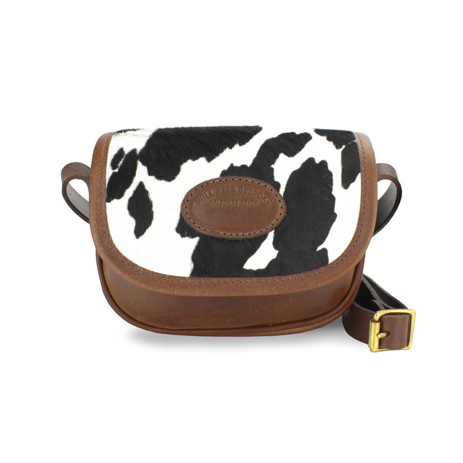 Additional Mini Saddle Bag Panel - Black Cow - Will Bees Bespoke