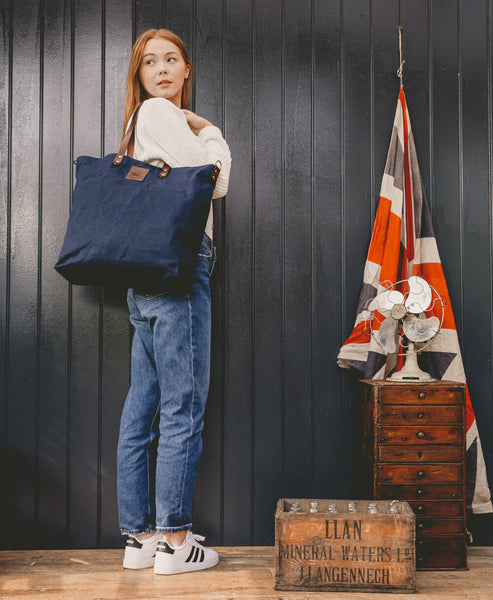 Canvas Tote - Navy - Will Bees Bespoke