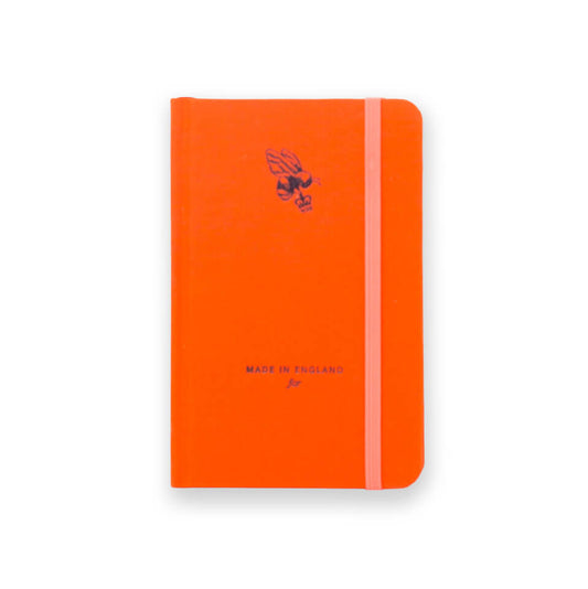 Pocket Notebook - Orange Woven Cloth - Will Bees Bespoke