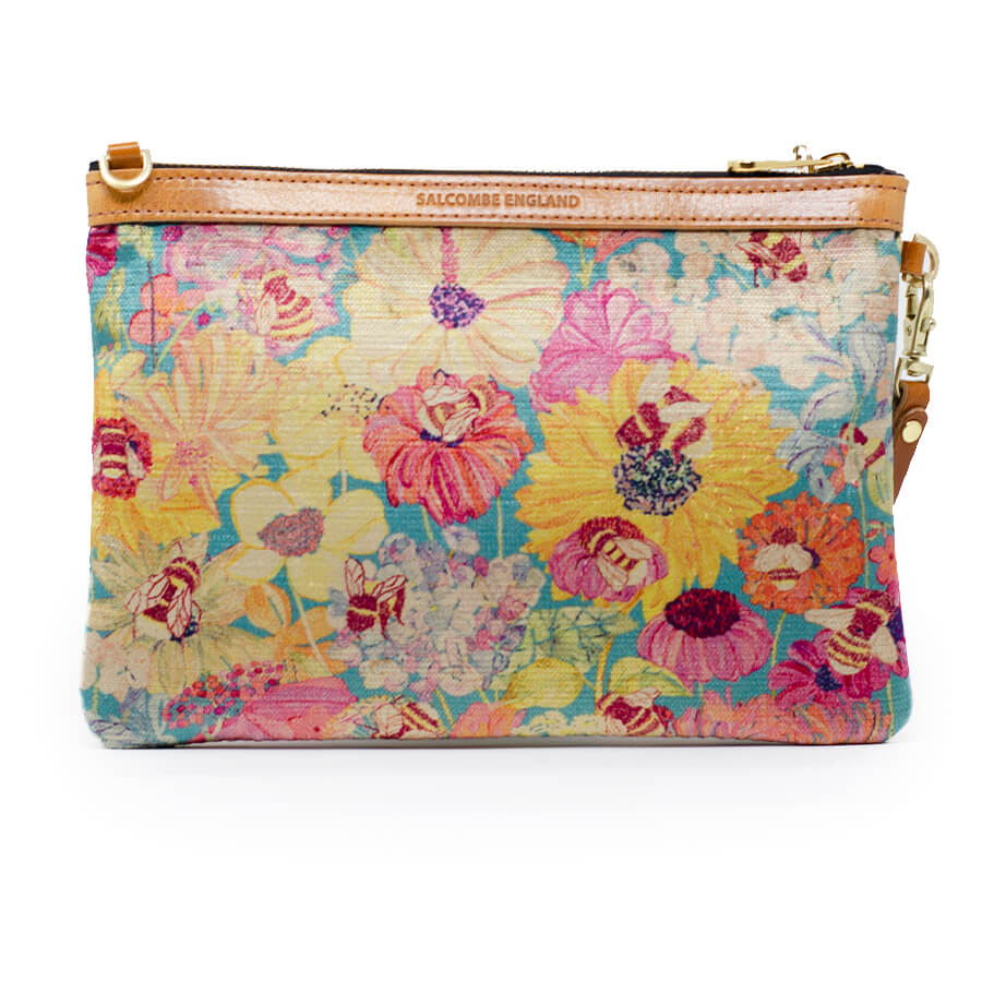 Premium Diana Clutch - Bumblebee Garden in Vintage - Will Bees Bespoke