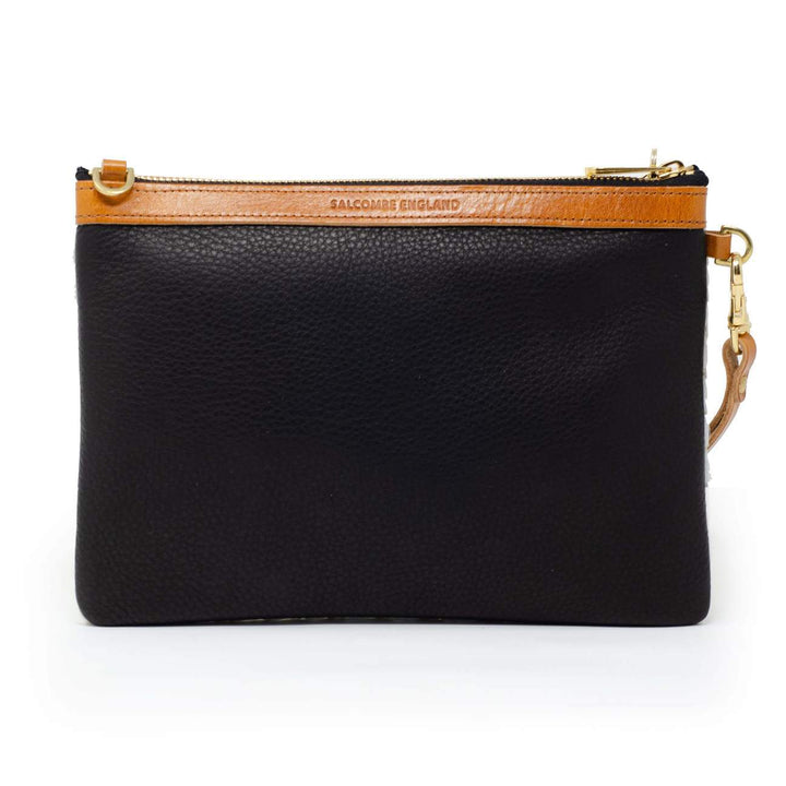 Diana 2 in 1 Clutch - Black Snake Print
