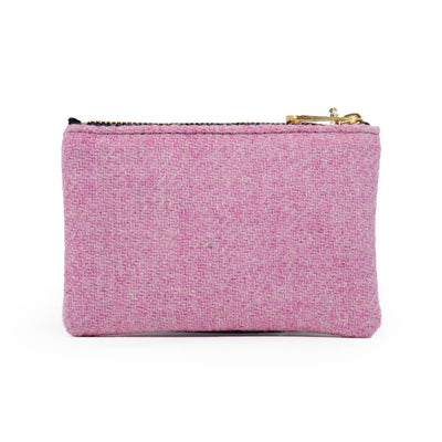 Jane Coin Purse - Harris Tweed® Light Pink - Will Bees Bespoke