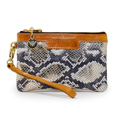 Premium Diana Mini Clutch - Metallic Snake - Will Bees Bespoke