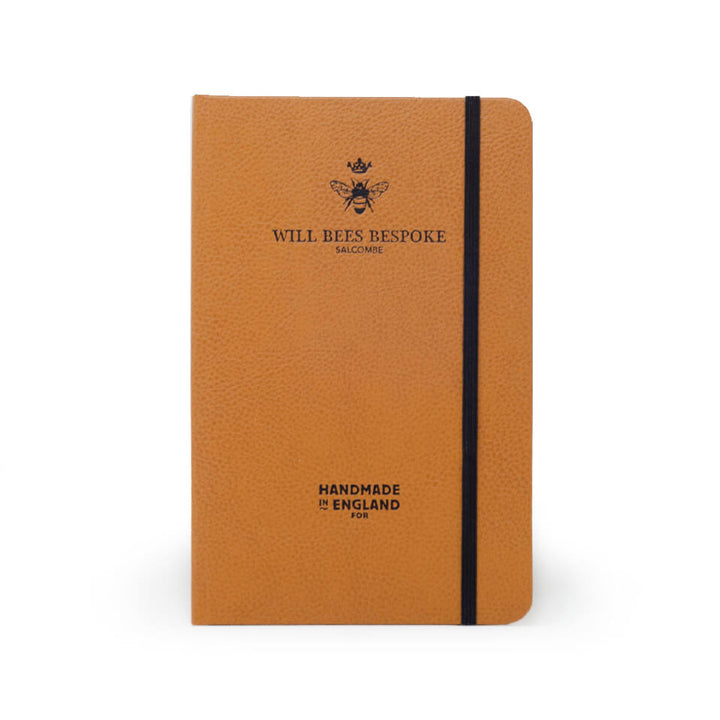 Quarto Notebook - Recycled Leather in Tan
