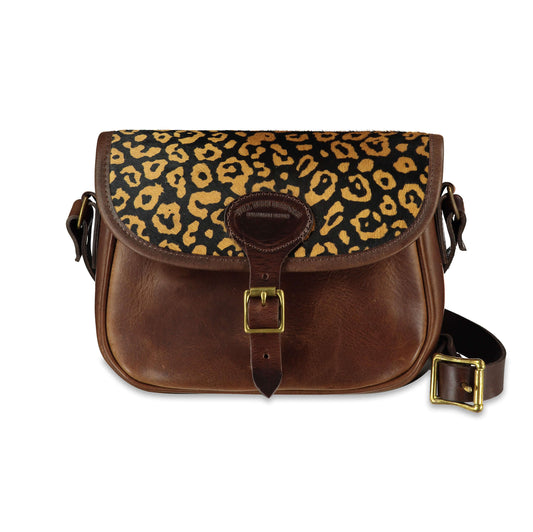 Rosalind Saddle Bag - Abstract Leopard - Will Bees Bespoke