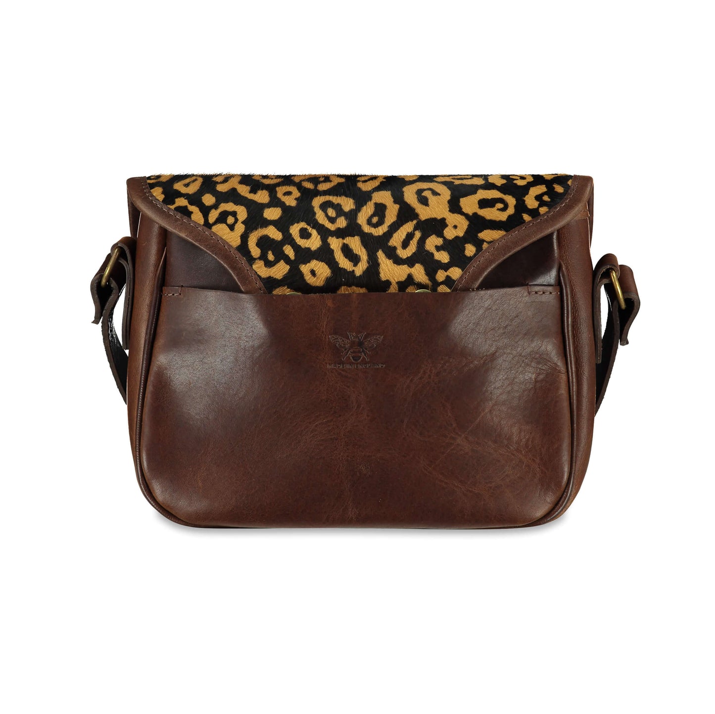 Rosalind Saddle Bag - Abstract Leopard - Will Bees Bespoke