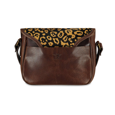 Rosalind Saddle Bag - Abstract Leopard - Will Bees Bespoke