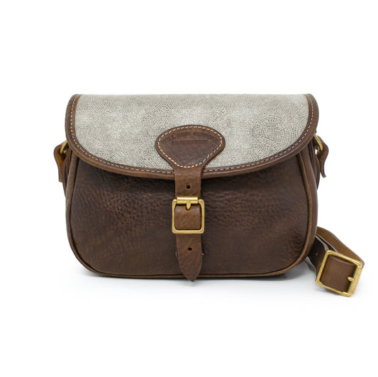 Rosalind Saddle Bag - Silver Paisley Sparkle - Will Bees Bespoke