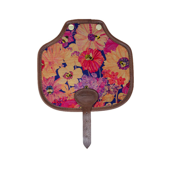 Additional Saddle Bag Panel - Bumblebee Paradise in Pink sunset - Will Bees Bespoke