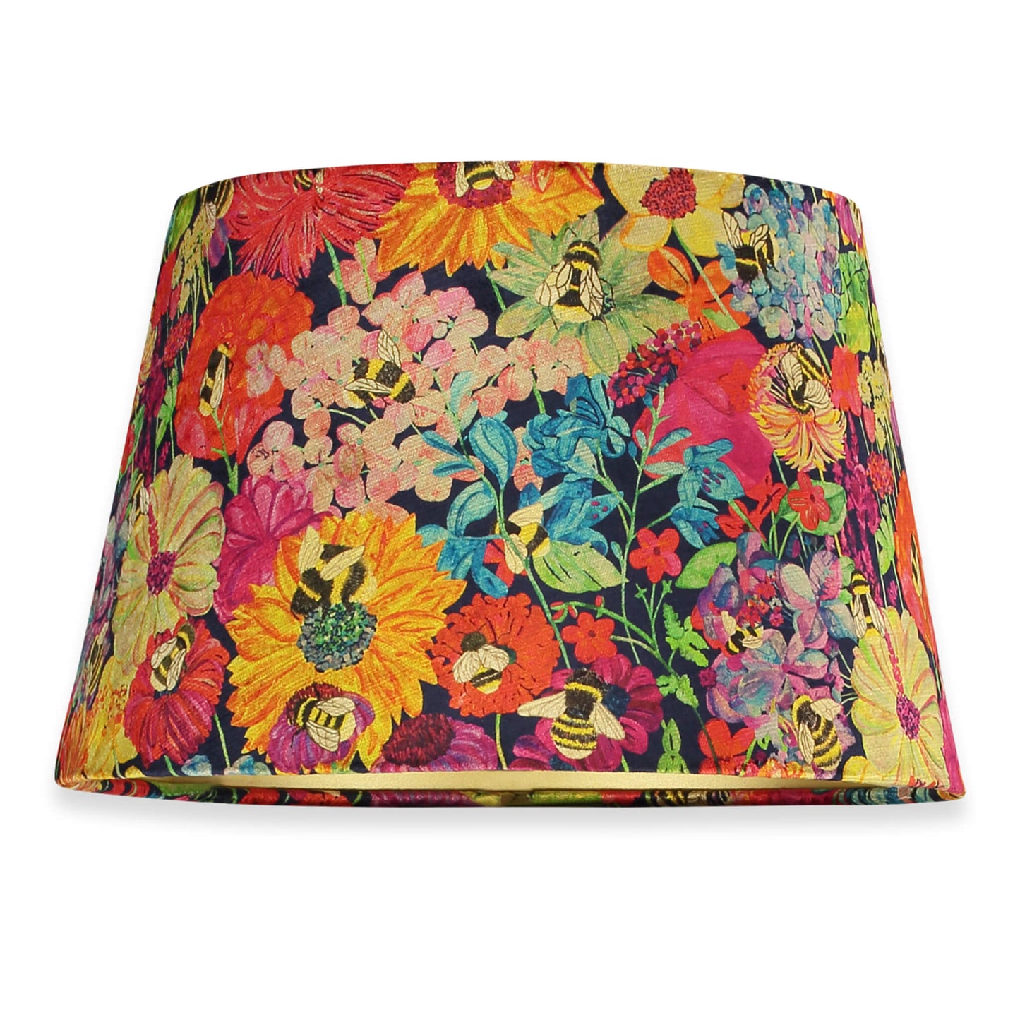 16” Cone Lampshade - Bumblebee Garden Midday Sun - Will Bees Bespoke