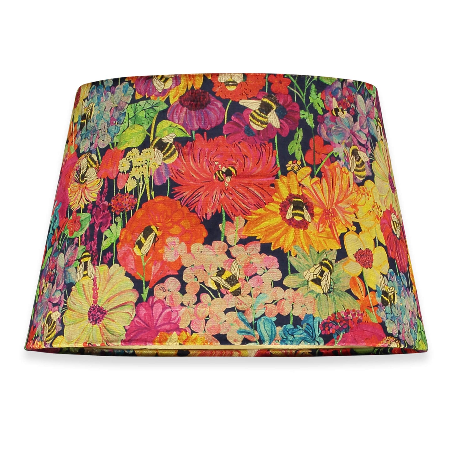 16” Cone Lampshade - Bumblebee Garden Midday Sun - Will Bees Bespoke