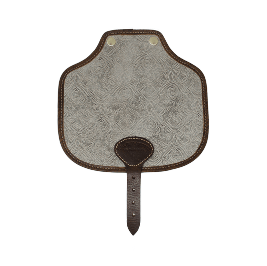 Additional Saddle Bag Panel - Silver Paisley Sparkle - Will Bees Bespoke