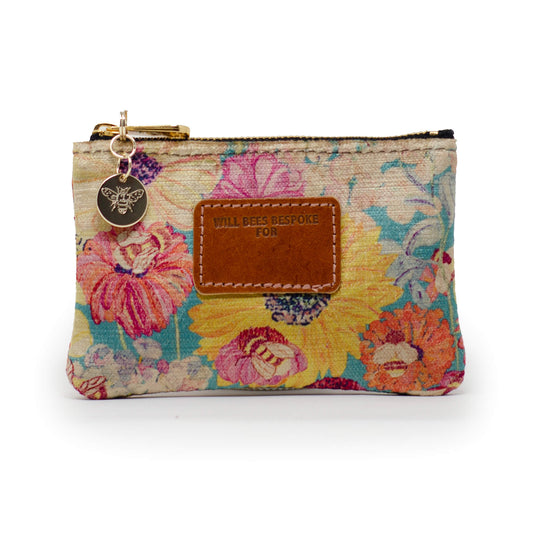 Jane Coin Purse - Bumblebee Garden in Vintage - Will Bees Bespoke