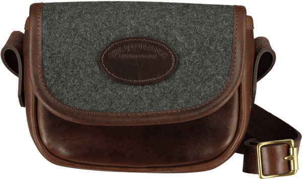 Additional Mini Saddle Bag Panel - Dark Grey Recycled Wool - Will Bees Bespoke