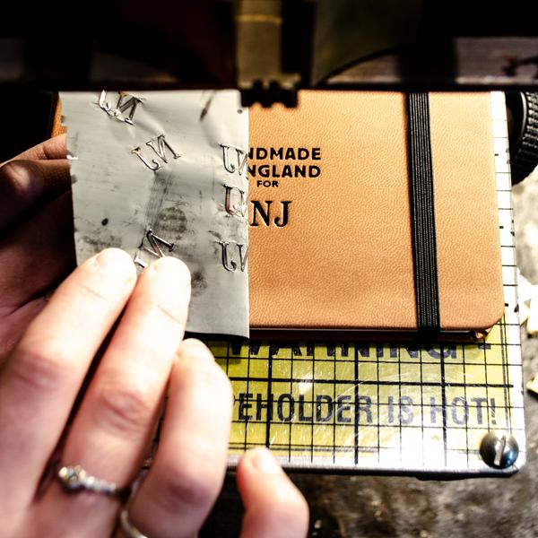 Quarto Notebook - Recycled Leather in Tan - Will Bees Bespoke