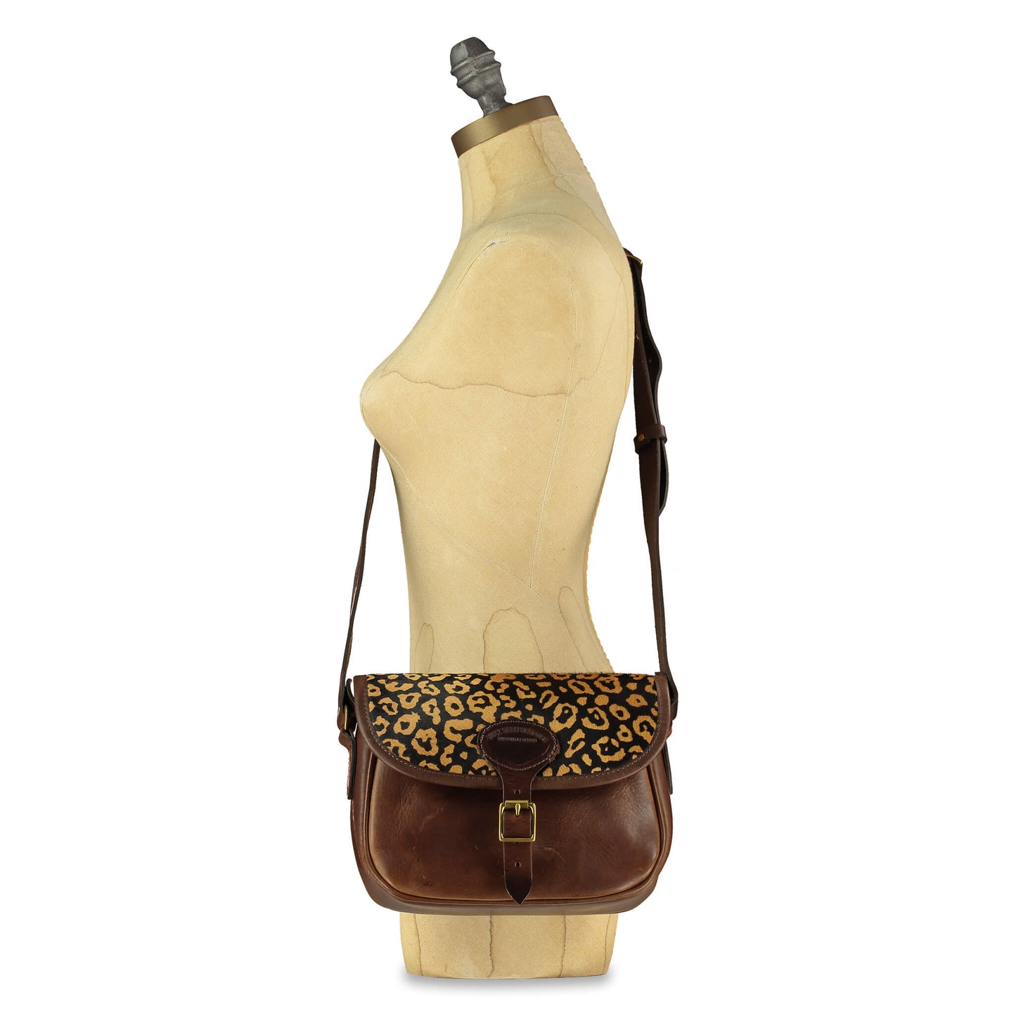 Rosalind Saddle Bag - Abstract Leopard - Will Bees Bespoke